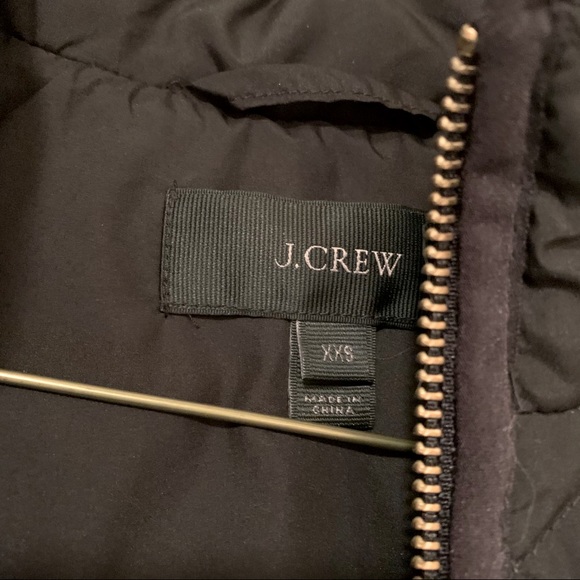J. Crew Black Quilted Vest with Gold Hardware - Picture 4 of 4